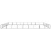 Dog Kennel Black 775 ft² Steel