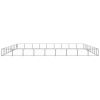Dog Kennel Black 871.9 ft² Steel