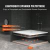 VEVOR Shower Curb Kit, 72"x72" Shower Pan Kit with 6.3" Central Drain, Lightweight EPS Shower Installation Kits with 2 Waterproof Cloths