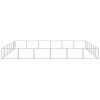 Dog Kennel Silver 387.5 ft² Steel