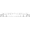 Dog Kennel Black 538.2 ft² Steel