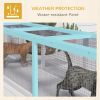PawHut Outdoor Cat Tunnel with Extendable Design, 59" L Wooden Cat Run with Weather Protection, Connecting Inside and Outside, for Deck Patios
