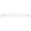 Dog Kennel Silver 344.4 ft² Steel