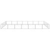 Dog Kennel Silver 376.7 ft² Steel